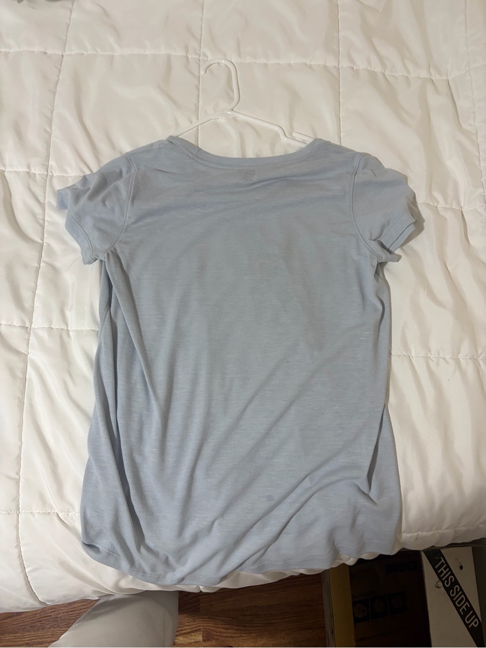 ZELOS Pale Blue Short Sleeve Crewneck Tee - Picture 3 of 5